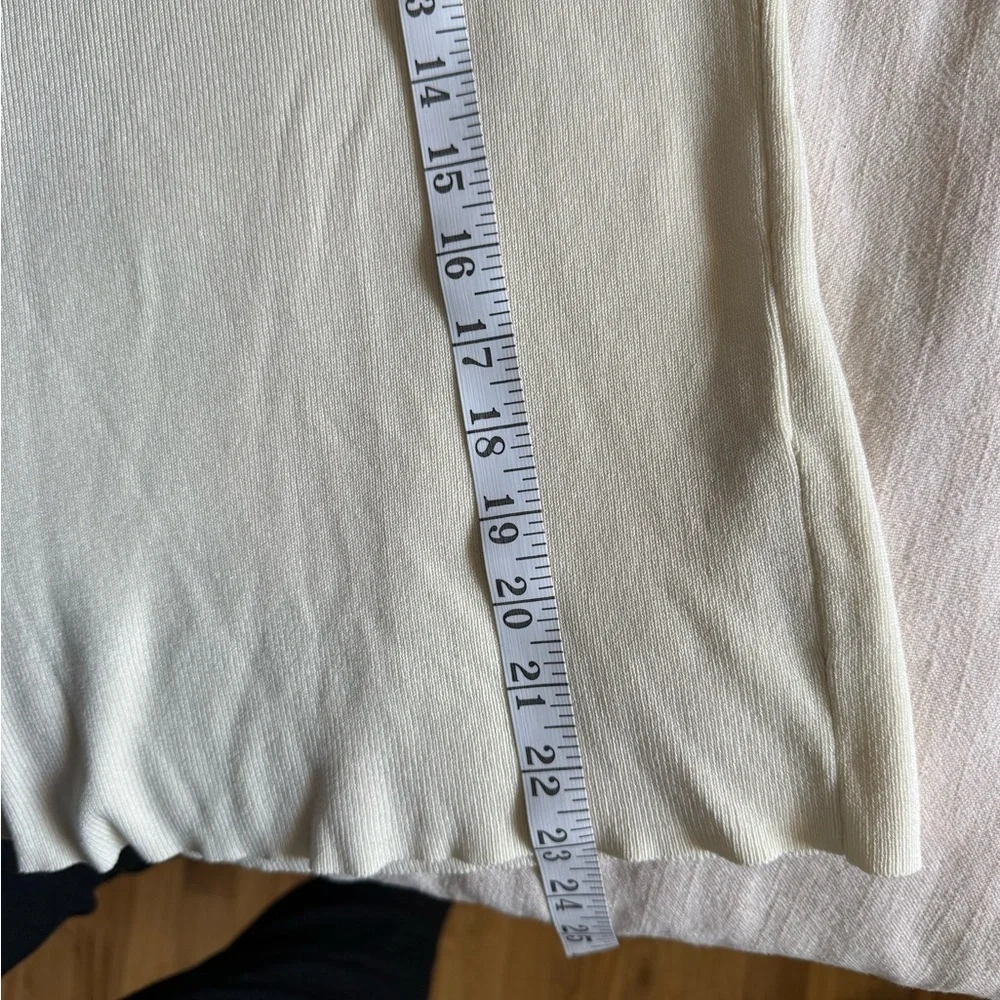 Zara Cream Turtle Neck Shirt XL - Picture 4 of 4